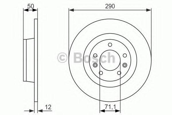 BOSCH BD1216 гальмівний диск
