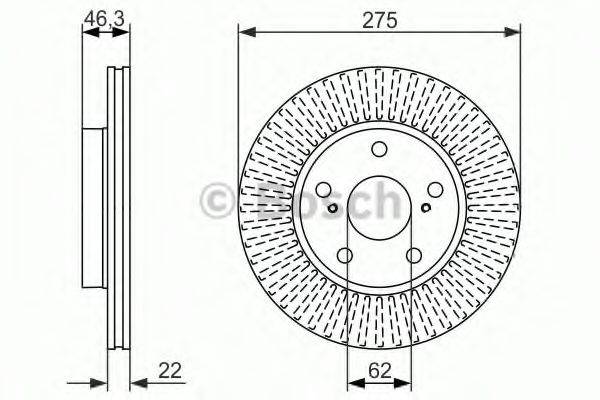 BOSCH BD1229 гальмівний диск