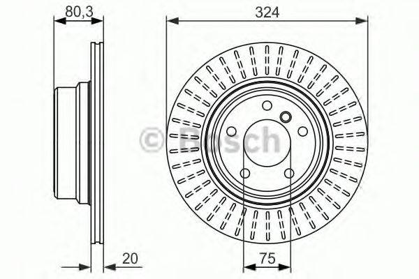 BOSCH BD1235 гальмівний диск
