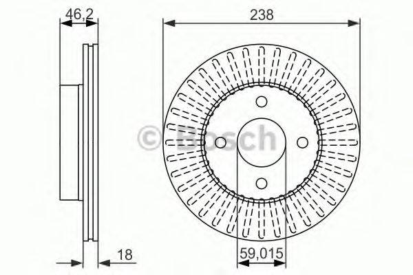 LUCAS ELECTRICAL DF 4743 гальмівний диск