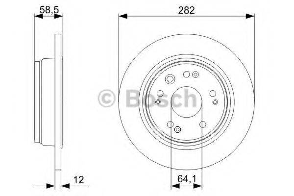 BOSCH BD1203 гальмівний диск