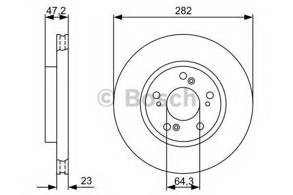 LUCAS ELECTRICAL DF 4486 гальмівний диск