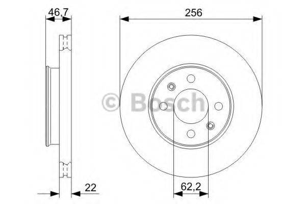 BOSCH BD1206 гальмівний диск