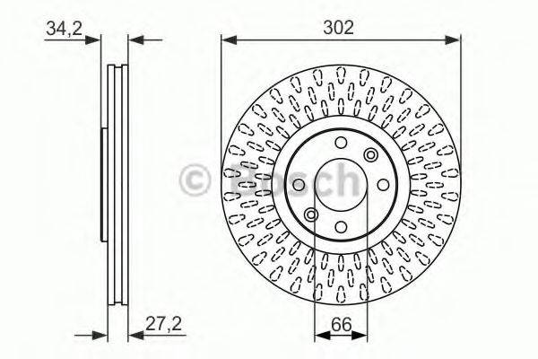 BOSCH BD1244 гальмівний диск