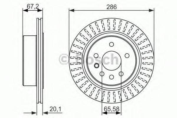 BOSCH BD1253 гальмівний диск