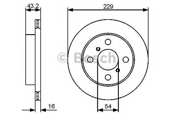 BOSCH BD1337 гальмівний диск