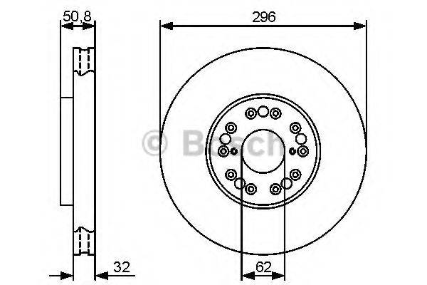BOSCH BD1314 гальмівний диск