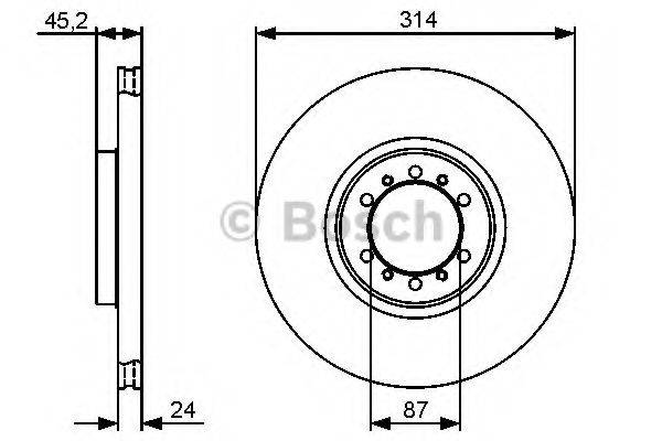 LUCAS ELECTRICAL DF 4485 гальмівний диск