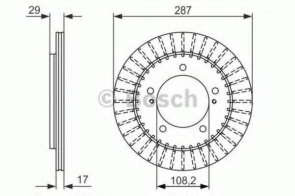 BOSCH BD1344 гальмівний диск