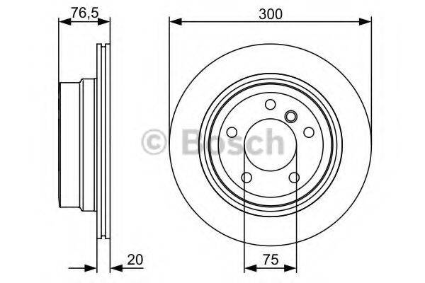BOSCH BD1355 гальмівний диск