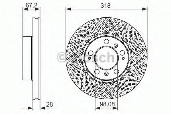 BOSCH BD1394 гальмівний диск