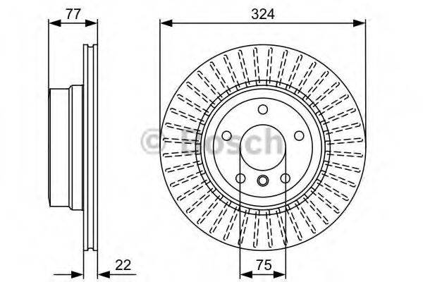 BOSCH BD1412 гальмівний диск