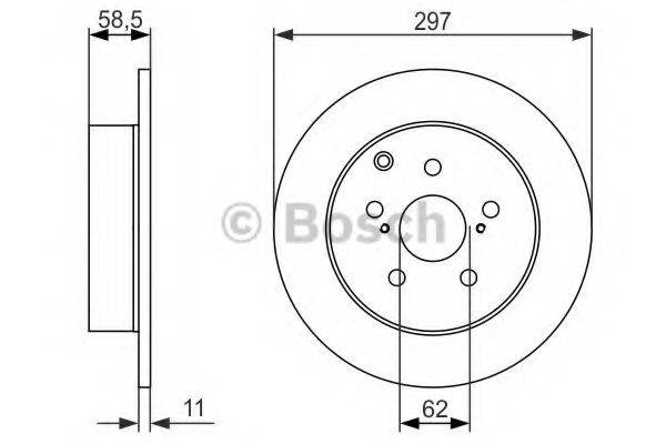 BOSCH BD1417 гальмівний диск