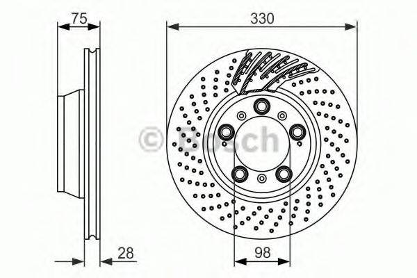 BOSCH BD1424 гальмівний диск