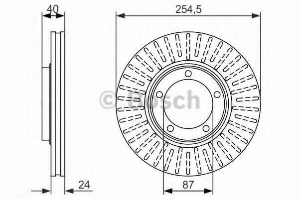 BOSCH BD1439 гальмівний диск