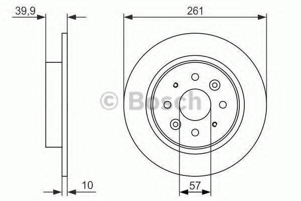 BOSCH BD1440 гальмівний диск