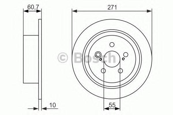 BOSCH BD1456 гальмівний диск