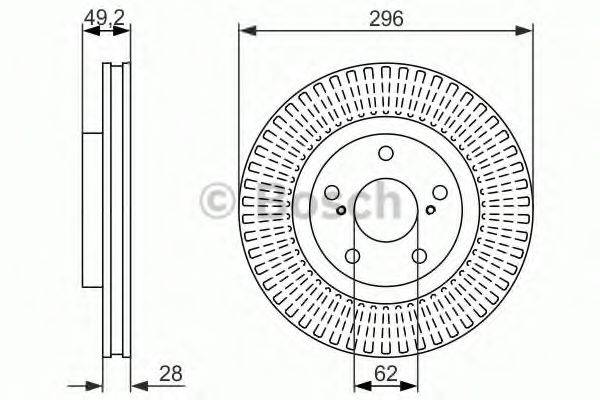 BOSCH BD1460 гальмівний диск