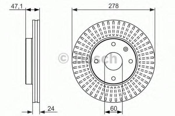 BOSCH BD1493 гальмівний диск