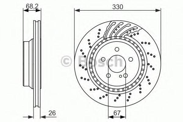 BOSCH BD1498 гальмівний диск