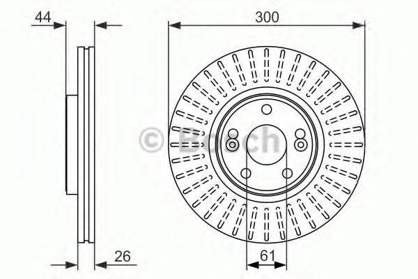 BOSCH BD1508 гальмівний диск
