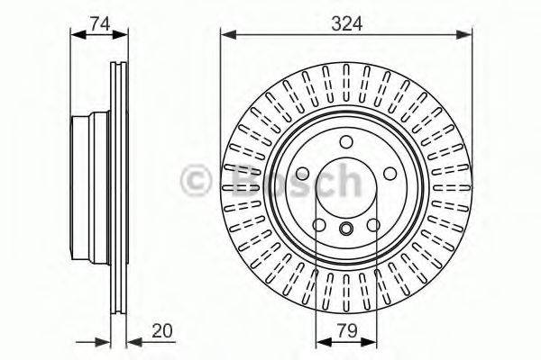 BOSCH BD1511 гальмівний диск