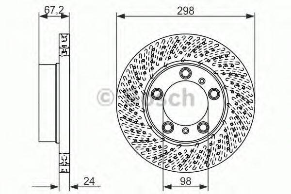BOSCH BD1512 гальмівний диск