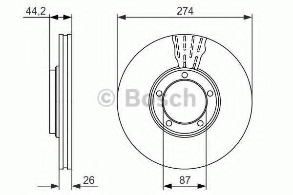 BOSCH BD1531 гальмівний диск