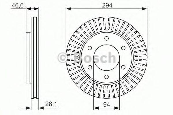 BOSCH BD1537 гальмівний диск