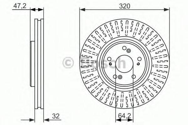 LUCAS ELECTRICAL DF 6437 гальмівний диск