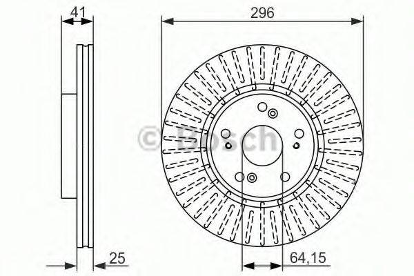 BOSCH BD1574 гальмівний диск