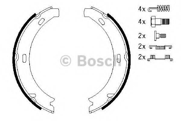 BOSCH BS826 Комплект гальмівних колодок, стоянкова гальмівна система