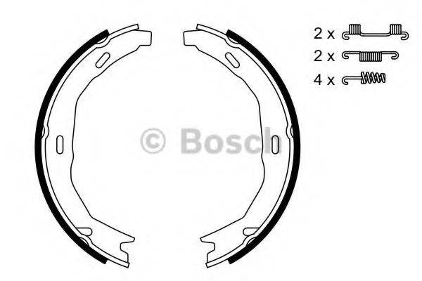 BOSCH BS7723 Комплект гальмівних колодок, стоянкова гальмівна система