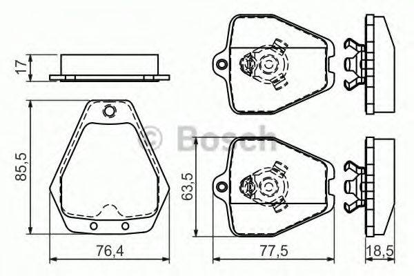 AUDI 8D0 698 151 K Комплект гальмівних колодок, дискове гальмо