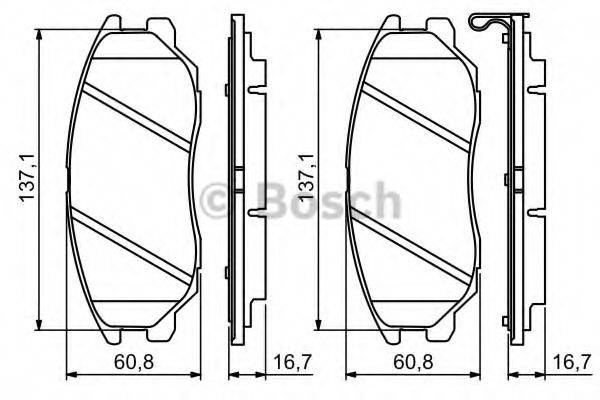KIA 581013BA02 Комплект гальмівних колодок, дискове гальмо