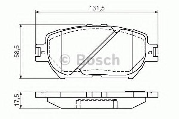 LEXUS 0446520260 Комплект гальмівних колодок, дискове гальмо