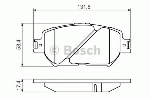 LEXUS 04465-30340 Комплект гальмівних колодок, дискове гальмо