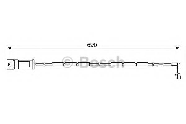 BOSCH 971 Сигналізатор, знос гальмівних колодок