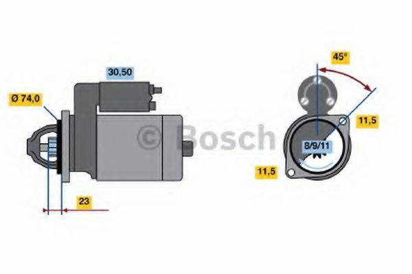 BOSCH 1283 Стартер