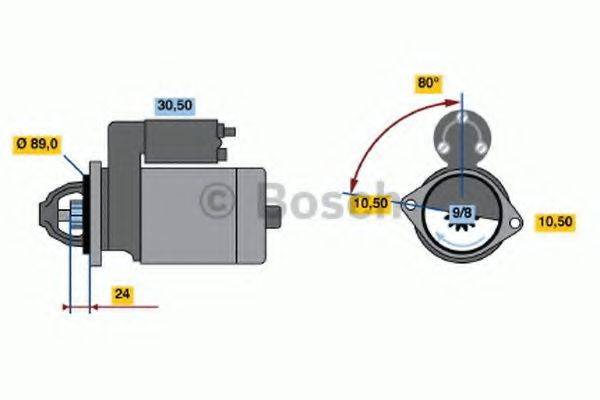 BOSCH 1408 Стартер