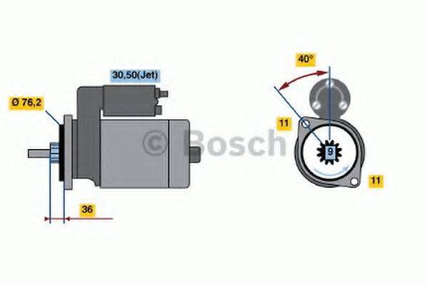 BOSCH 1597 Стартер