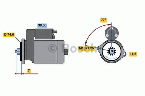 BOSCH 1644 Стартер