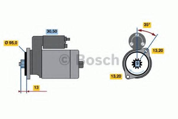 BOSCH 1668 Стартер