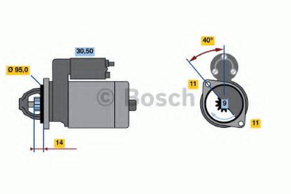 BOSCH 1674 Стартер