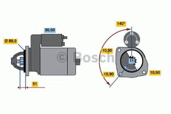 BOSCH 1709 Стартер