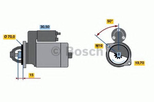BOSCH 1766 Стартер