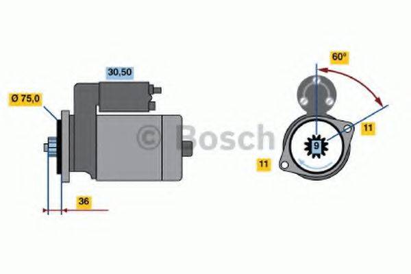 BOSCH 2043 Стартер