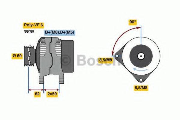 BOSCH 8008 Генератор
