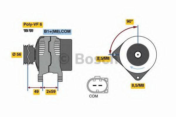 BOSCH 8116 Свічка запалювання