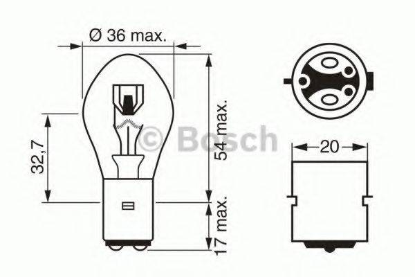 BOSCH S2 Лампа розжарювання